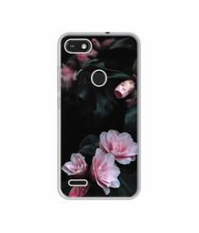 Amazon Brand - Solimo Designer Dark Flowers Photography UV Printed Soft Back Case Mobile Cover for Tecno Camon iSky