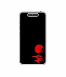 Amazon Brand - Solimo Designer Red Moon UV Printed Soft Back Case Mobile Cover for Micromax Dual 4 E4816