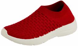 ELISE Women's Red Running Shoes-6 UK (39 EU) (7 US) (EVAR-SP20-3)