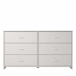 Ameriwood Home Classic 6 Drawer Dresser, White