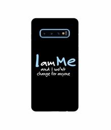 Amazon Brand - Solimo Designer Quotes 3D Printed Hard Back Case Mobile Cover for Samsung Galaxy S10 Plus