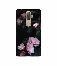 Amazon Brand - Solimo Designer Dark Flowers Photography UV Printed Soft Back Case Mobile Cover for Lenovo K8 Plus