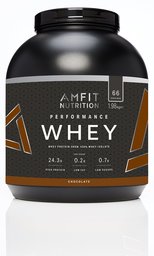 Amazon-Marke: Amfit Nutrition Performance Whey Protein Isolate Eiweißpulver (100% Molkenisolate) mit Schokogeschmack, 66 Portionen, 1980 g