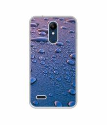 Amazon Brand - Solimo Designer Water Drops UV Printed Soft Back Case Mobile Cover for LG K9