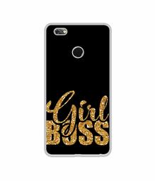 Amazon Brand - Solimo Designer Sparkle Girl Boss UV Printed Soft Back Case Mobile Cover for Gionee M7 Power