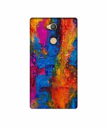 Amazon Brand - Solimo Designer Dark Multicolor Canvas 3D Printed Hard Back Case Mobile Cover for Sony Xperia L2