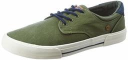 Amazon Brand - Inkast Denim Co. Men's Olive Canvas Sneakers-9 UK (AZ-IK-020B)