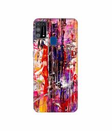 Amazon Brand - Solimo Designer Mashup of Multicolor 3D Printed Hard Back Case Mobile Cover for Samsung Galaxy M31