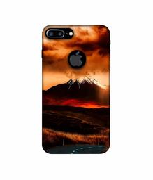 Amazon Brand - Solimo Designer Volcano 3D Printed Hard Back Case Mobile Cover for Apple iPhone 7 Plus (Logo Cut)