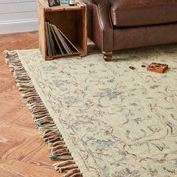 Amazon Brand – Stone & Beam Serene Tassled Wool Area Rug, 8 x 10 Foot, Multi