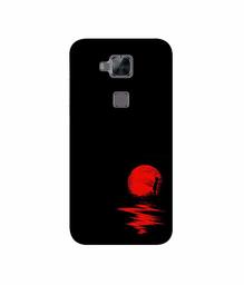 Amazon Brand - Solimo Designer Red Moon 3D Printed Hard Back Case Mobile Cover for Huawei G8