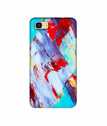 Amazon Brand - Solimo Designer Blue and Red Brush Texture 3D Printed Hard Back Case Mobile Cover for Asus Zenfone 3S Max