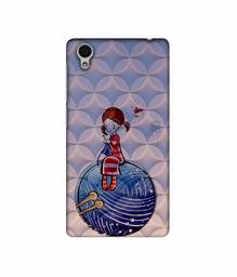 Amazon Brand - Solimo Designer Lady Vector Patternn 3D Printed Hard Back Case Mobile Cover for Vivo Y51L