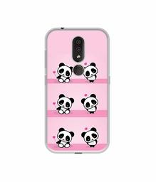 Amazon Brand - Solimo Designer Panda Pattern UV Printed Soft Back Case Mobile Cover for Nokia 4.2