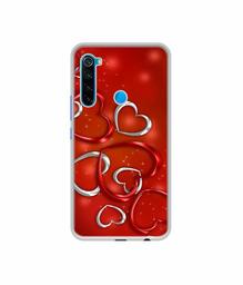 Amazon Brand - Solimo Designer Hearts UV Printed Soft Back Case Mobile Cover for Mi Redmi Note 8