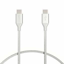 AmazonBasics Double Braided Nylon USB Type-C to Type-C 2.0 Cable