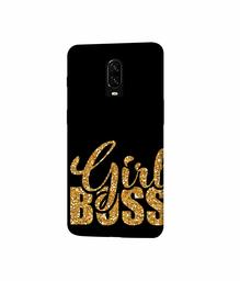 Amazon Brand - Solimo Designer Sparkle Girl Boss 3D Printed Hard Back Case Mobile Cover for Oneplus 6T