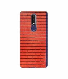 Amazon Brand - Solimo Designer Red and Purple Brick 3D Printed Hard Back Case Mobile Cover for Nokia 3.1 Plus