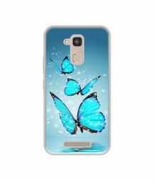 Amazon Brand - Solimo Designer Flying Butterflies UV Printed Soft Back Case Mobile Cover for Intex Elyt E7