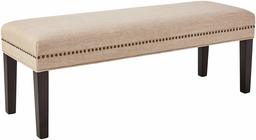 Amazon Brand – Ravenna Home Haraden Modern Bench with Nailhead Trim, 48