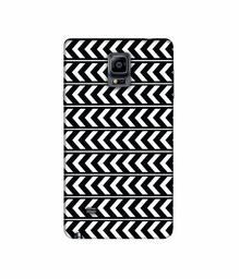 Amazon Brand - Solimo Designer Horizontal Arrow Texture 3D Printed Hard Back Case Mobile Cover for Samsung Galaxy Note 4