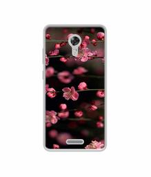 Amazon Brand - Solimo Designer Pink Flowers UV Printed Soft Back Case Mobile Cover for Panasonic Eluga A3 Pro