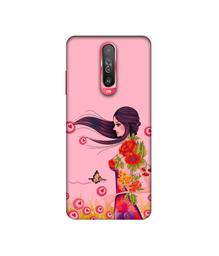 Amazon Brand - Solimo Designer Lady Vector Pattern 3D Printed Hard Back Case Mobile Cover for Poco X2 / Mi Redmi K30