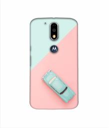 Amazon Brand - Solimo Designer Toy Car 3D Printed Hard Back Case Mobile Cover for Motorola Moto G4 Plus (with Logo Cut)