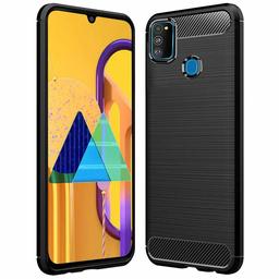 Amazon Brand - Solimo Protective Mobile Cover (Soft & Flexible Back Case) for Samsung Galaxy M21 / M30s (Black)