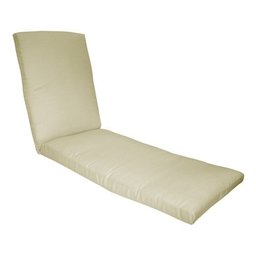 Strathwood St. Thomas Cast Aluminum Chaise Lounge Zippered Cushion, Neutral