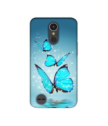 Amazon Brand - Solimo Designer Flying Butterflies UV Printed Soft Back Case Mobile Cover for LG K10 (2017)