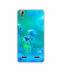 Amazon Brand - Solimo Designer Blue Flower UV Printed Soft Back Case Mobile Cover for Lenovo A6000