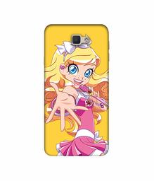 Amazon Brand - Solimo Designer Singing Girl Vector 3D Printed Hard Back Case Mobile Cover for Samsung Galaxy J5 Prime