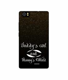 Amazon Brand - Solimo Designer Daddy's Girl and Mummy World UV Printed Soft Back Case Mobile Cover for Lava Iris X5 4G