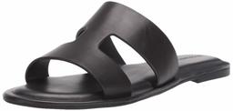 Amazon Brand - 206 Collective Women's Sabor Flat Sandal, Black, 6 B US