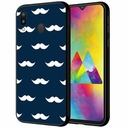 Amazon Brand - Solimo Designer Mustache Printed Hard Back Case Mobile Cover for Samsung Galaxy M20