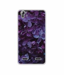 Amazon Brand - Solimo Designer Purple Flowers UV Printed Soft Back Case Mobile Cover for Lenovo A6000