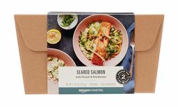 Amazon Meal Kits, Seared Salmon with Fennel & Pea Risotto