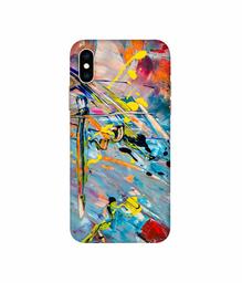 Amazon Brand - Solimo Designer Paint Texture 3D Printed Hard Back Case Mobile Cover for Apple iPhone Xs Max