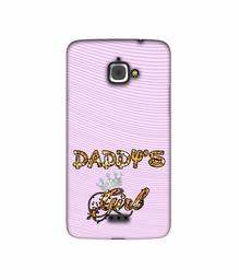 Amazon Brand - Solimo Designer Daddy's Girl in Glitter Pattern 3D Printed Hard Back Case Mobile Cover for InFocus M350