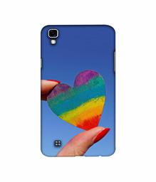 Amazon Brand - Solimo Designer Heart 3D Printed Hard Back Case Mobile Cover for LG X Power