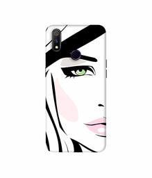 Amazon Brand - Solimo Designer Lady Vector 3D Printed Hard Back Case Mobile Cover for Realme 3 Pro