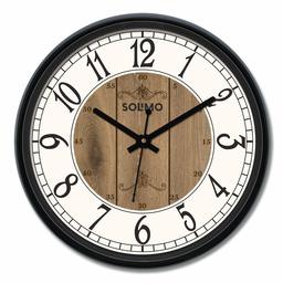 Amazon Brand - Solimo 12-inch Wall Clock - Clique Clock (Silent Movement)