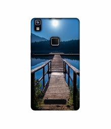 Amazon Brand - Solimo Designer Wooden Beach UV Printed Soft Back Case Mobile Cover for Lava Z80