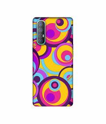 Amazon Brand - Solimo Designer Multicolor Circle 3D Printed Hard Back Case Mobile Cover for Oppo Reno 3 Pro