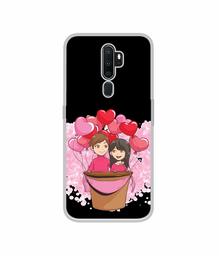 Amazon Brand - Solimo Designer Boy and Girl UV Printed Soft Back Case Mobile Cover for Oppo A5 (2020)