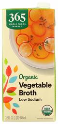 365 Everyday Value, Organic Low Sodium Vegetable Broth, 32 fl oz