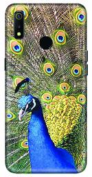 Amazon Brand - Solimo Designer Peacock Design 3D Printed Hard Back Case Mobile Cover for Realme 3 / Realme 3i