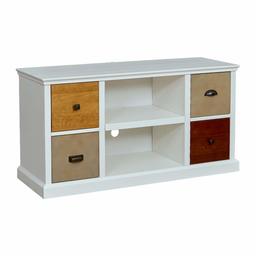 Amazon Brand – Ravenna Home Classic Solid Wood Media Center, 47