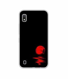 Amazon Brand - Solimo Designer Red Moon UV Printed Soft Back Case Mobile Cover for Samsung Galaxy A10